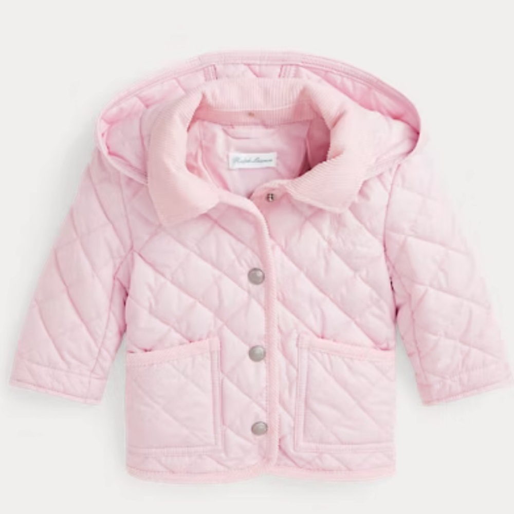 Pink Quilted Baby Barn Jacket - Ralph Lauren - Picture 4 of 5